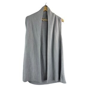 Chico's Gray Open Front Sweater Vest